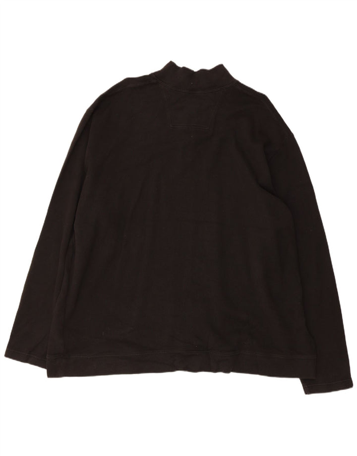 EDDIE BAUER Sweatshirt med lynlås til mænd XL sort bomuld
