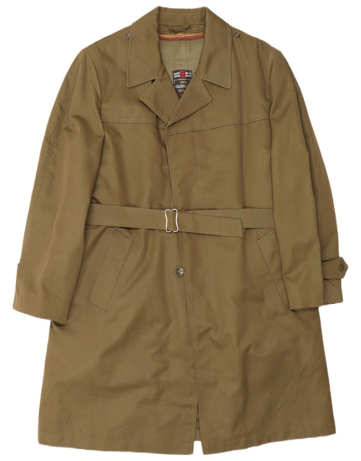 Vintage Trench Coat til mænd UK 40 Large Khaki