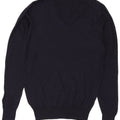 Massimo Dutti Herre V-hals sweater Stor Marineblå