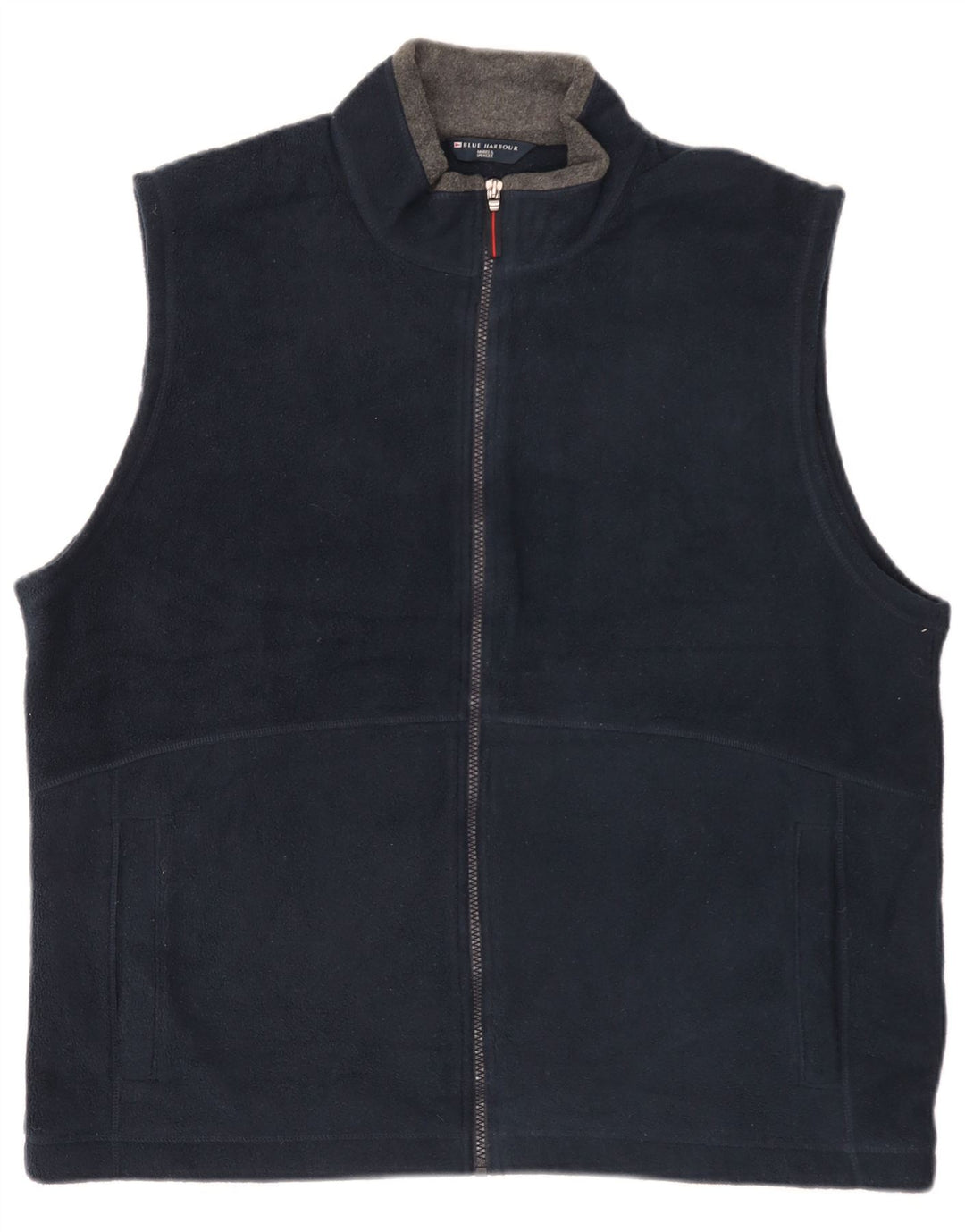 Marks & Spencer Herre Fleece Gilet UK 42 XL Navy Blue Polyester