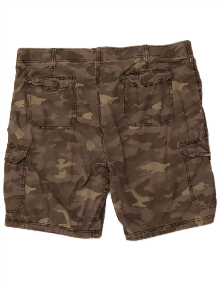 LEE Mens Extreme Motion Cargo Shorts W42 2XL Khaki Camouflage Bomuld