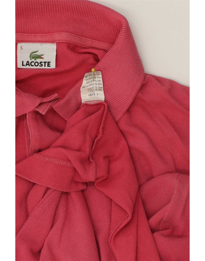 Lacoste herre poloskjorte str. 5 Large Pink Bomuld