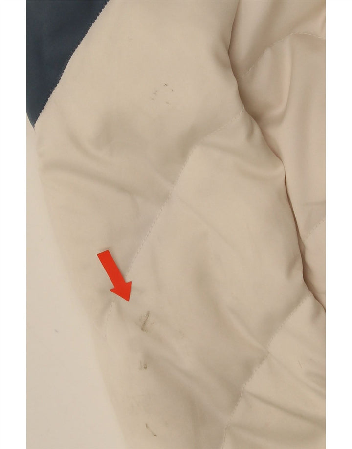 Levi's polstret jakke til kvinder UK 6 XS Hvid Colourblock Polyester