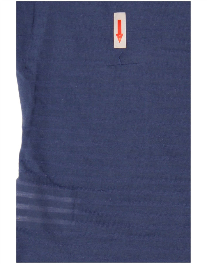 Superdry grafisk T-shirt top til kvinder UK 10 Lille blå polyester