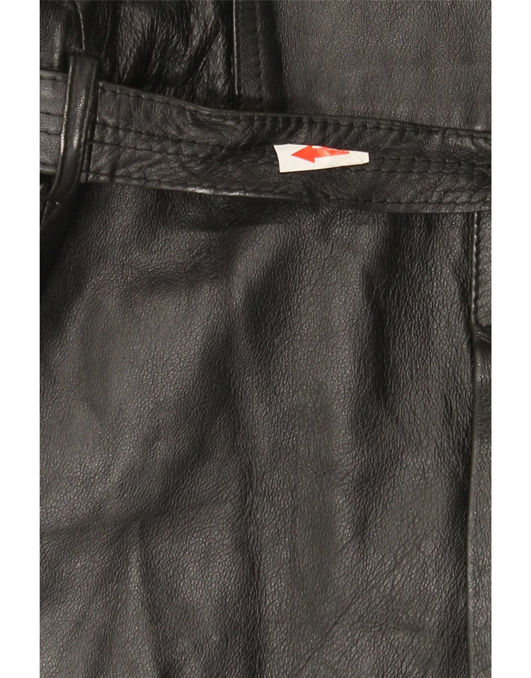 Vintage dobbeltradet læderfrakke til kvinder IT 46 Large Black