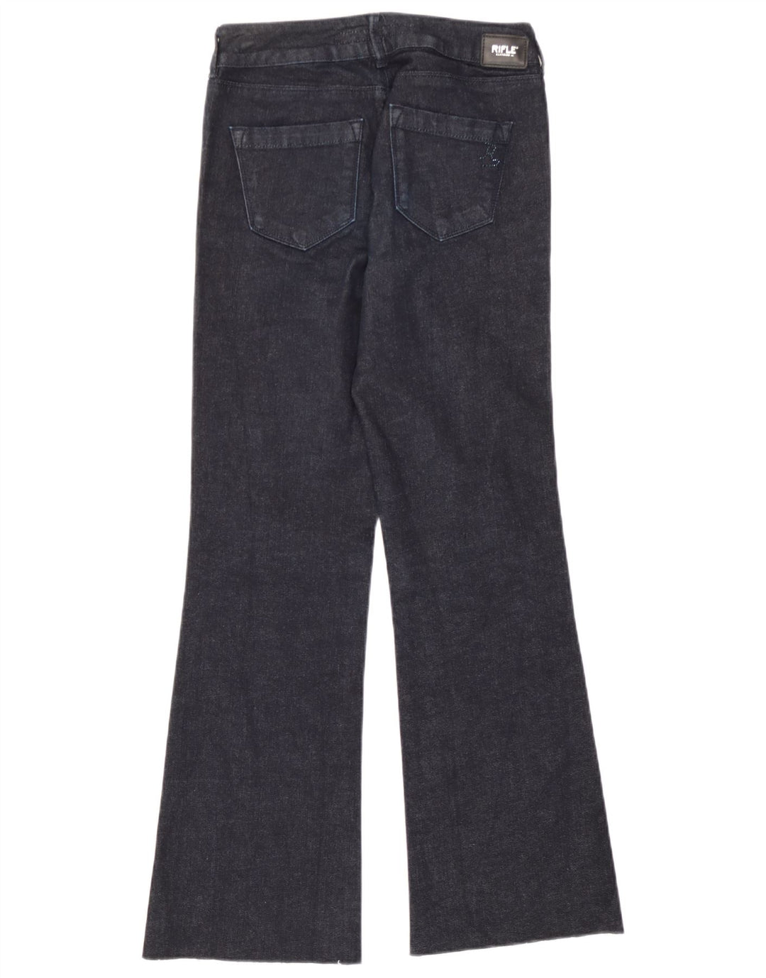Rifle Dame Flared Jeans W27 L29 Marineblå Bomuld