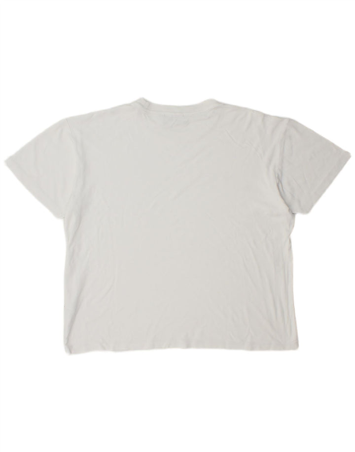 LIU JO Herre Grafisk T-Shirt Top XL Hvid Bomuld