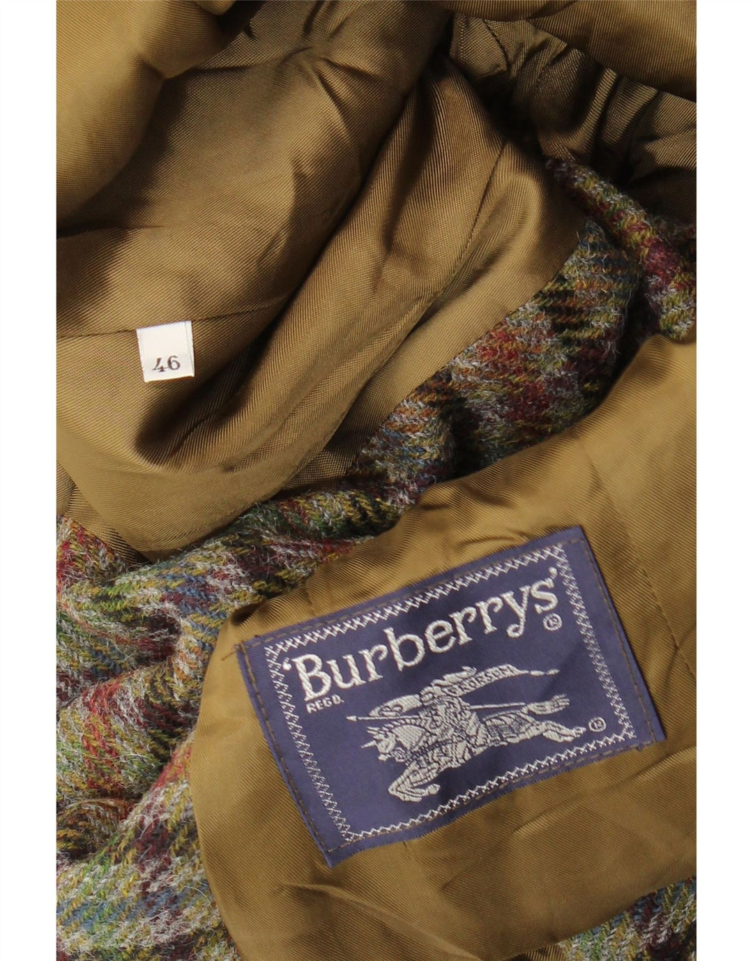 Burberrys Dame 3-knaps blazerjakke IT 46 Large Khaki Check