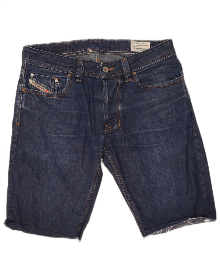 Diesel Herre Larkee Straight Regular Denim Shorts W30 Medium Navy Blue