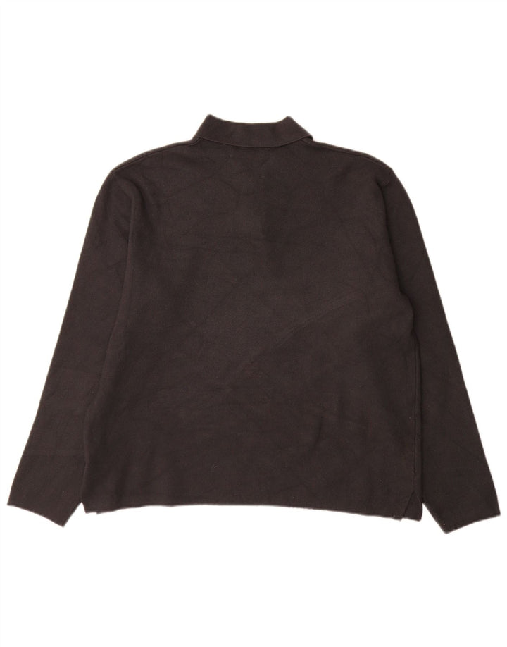 Zara Herre Polo Neck Jumper Sweater Medium Grå Viscose