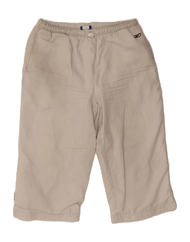 REEBOK Womens Bermuda Sport Shorts UK 12 Medium White Polyester Vintage Reebok and Second-Hand Reebok from Messina Hembry 