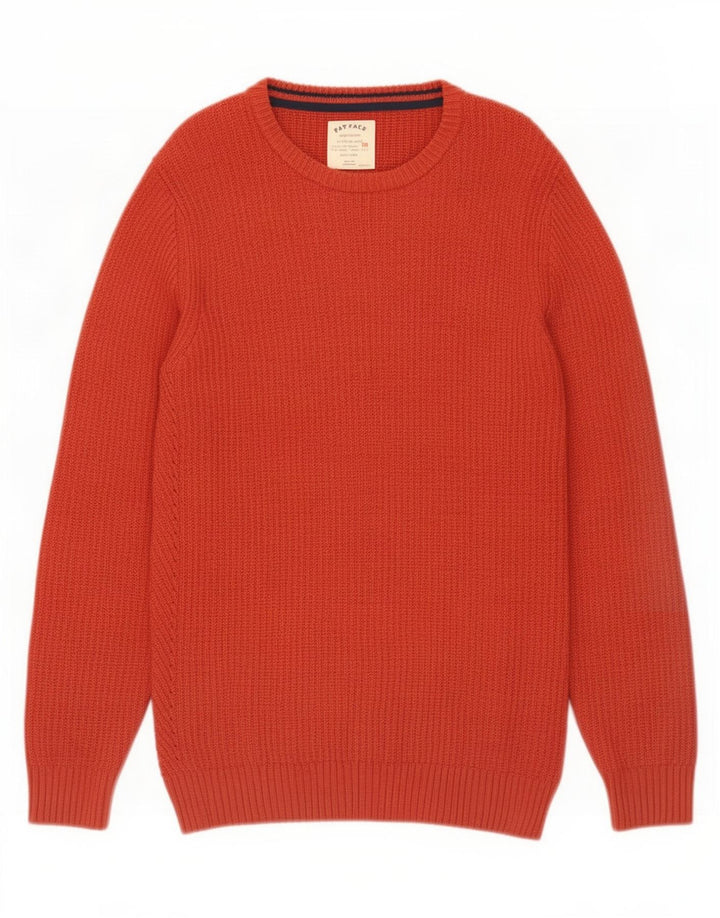 Fat Face Herre Boat Neck Jumper Sweater Medium Rød Bomuld