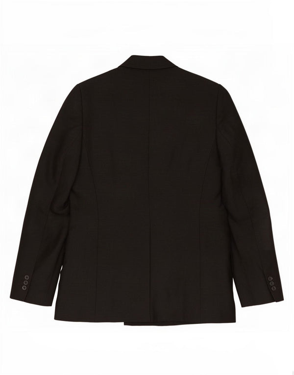 Zara Womens Wrap Blazer Jacket UK 16 Large Black Viscose