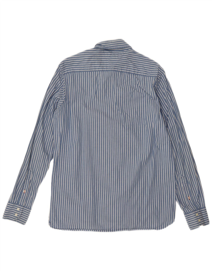 TOMMY HILFIGER Herreskjorte Medium Blue Pinstripe Bomuld