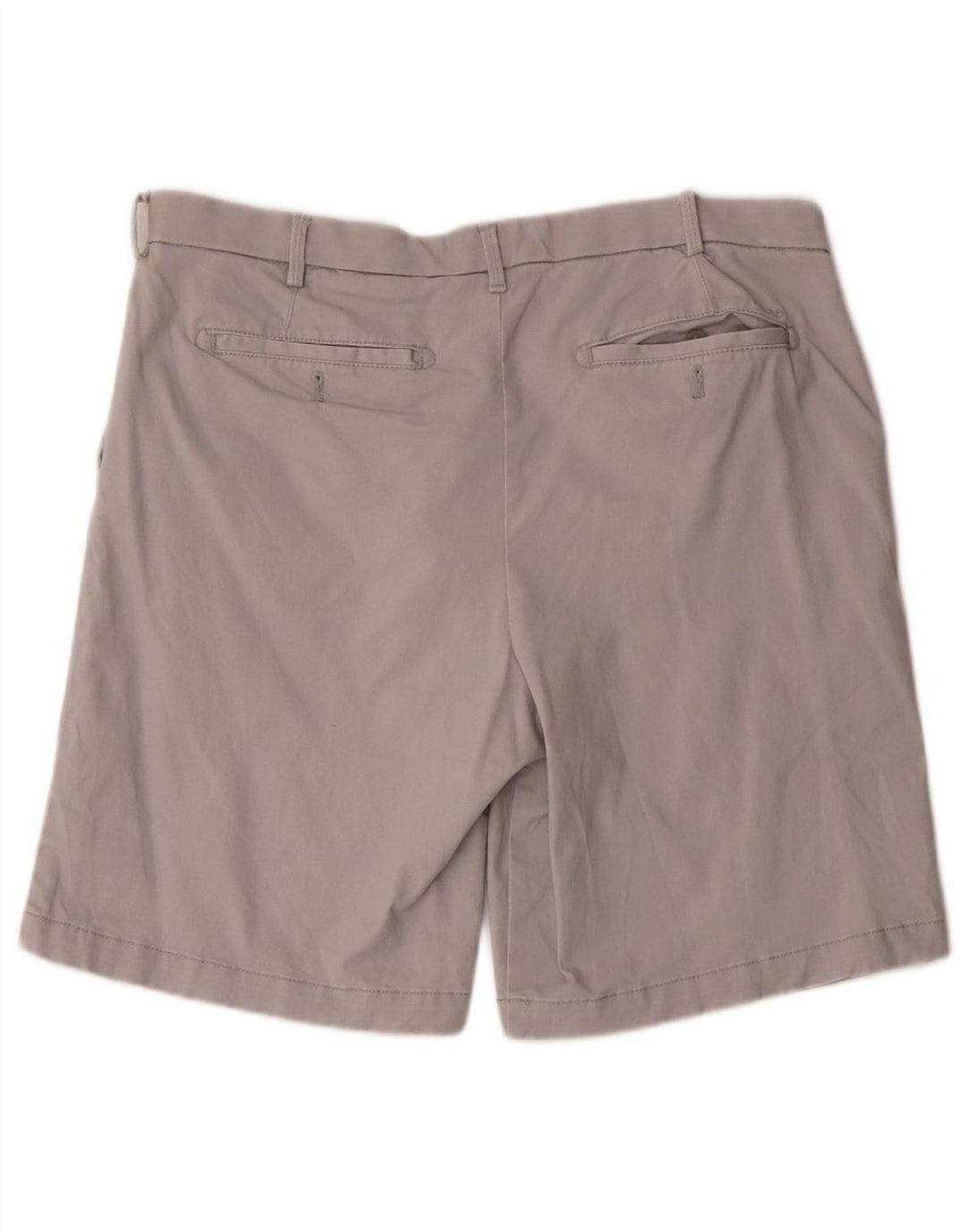 IZOD Mens Salt Water Chino Shorts W36 Large  Grey Cotton