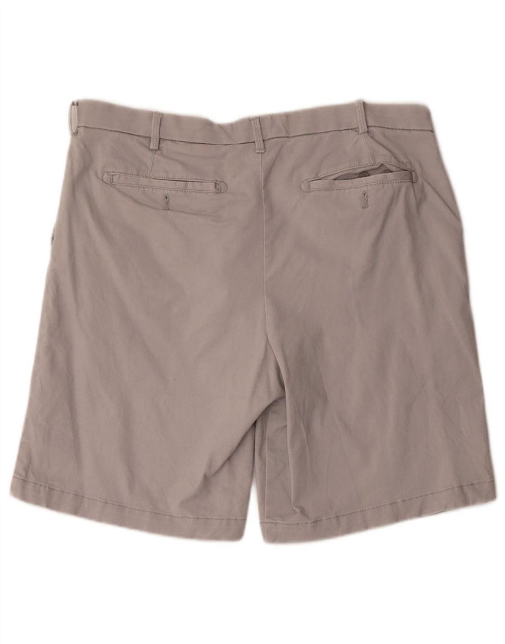 IZOD Mens Salt Water Chino Shorts W36 Large  Grey Cotton