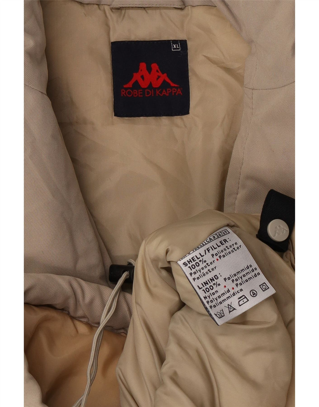 Kappa Polstret Herrejakke UK 42 XL Beige Polyester
