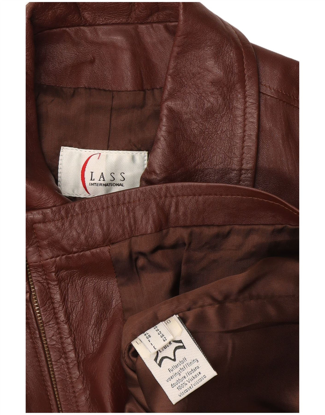 Klasse Dame Læder Gilet UK 14 Medium Brun Læder