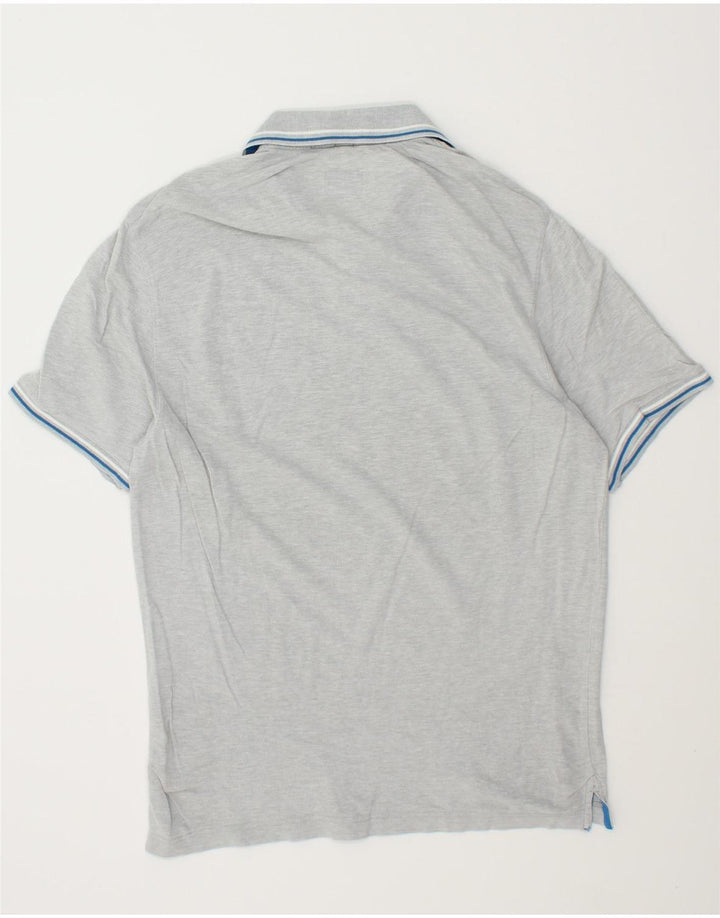 CHAMPION Mens Heritage Fit Polo Shirt Large Grey Cotton Vintage Champion and Second-Hand Champion from Messina Hembry 