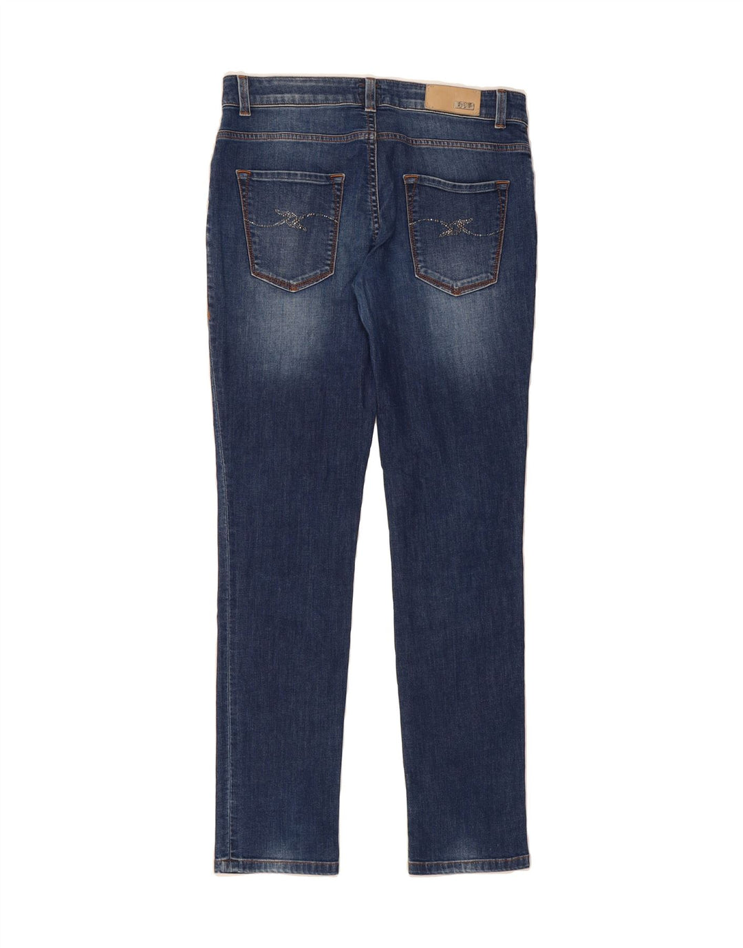 TRUSSARDI Womens Slim Jeans W27 L32 Blue Vintage Trussardi and Second-Hand Trussardi from Messina Hembry 
