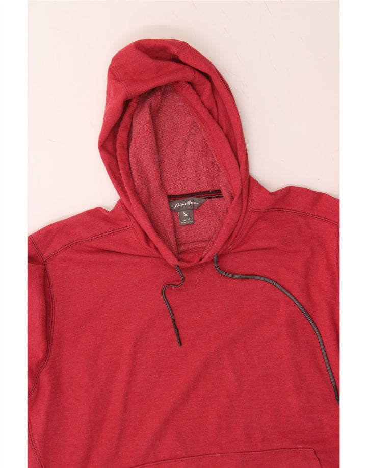 EDDIE BAUER Mens Hoodie Jumper Medium Red Cotton Vintage Eddie Bauer and Second-Hand Eddie Bauer from Messina Hembry 