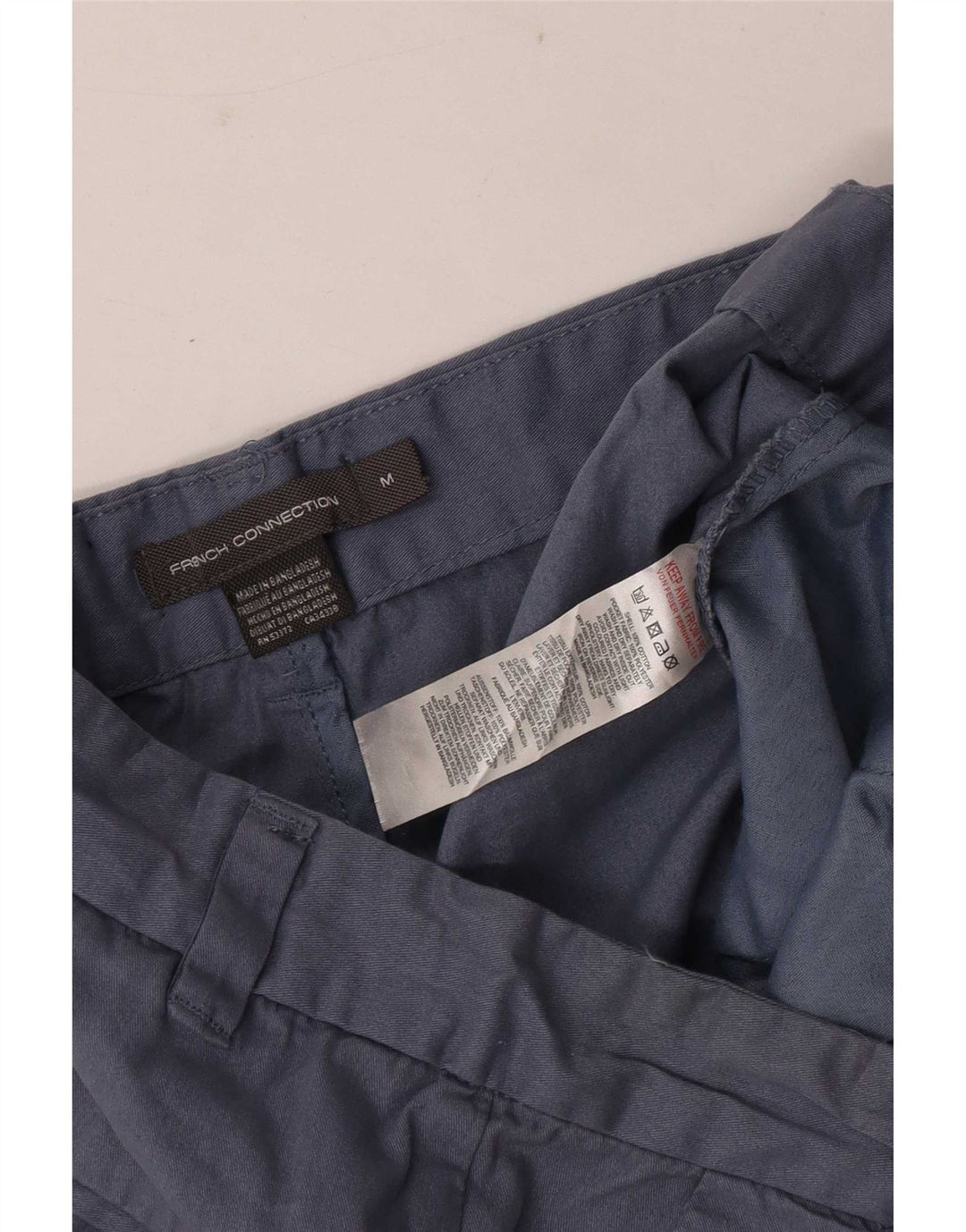 French Connection Herre Chino Shorts Medium W32 Marineblå Bomuld