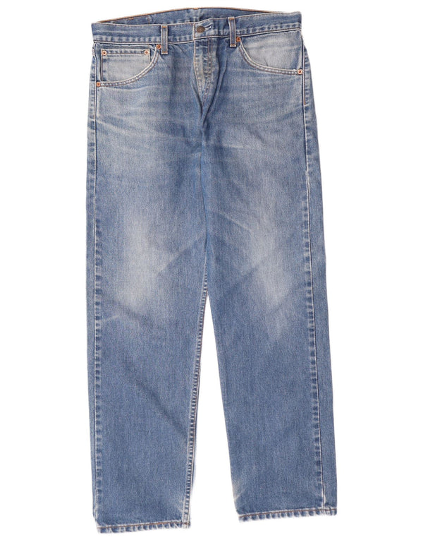 LEVI'S Herre 521 Straight Jeans W36 L30 Blå Bomuld