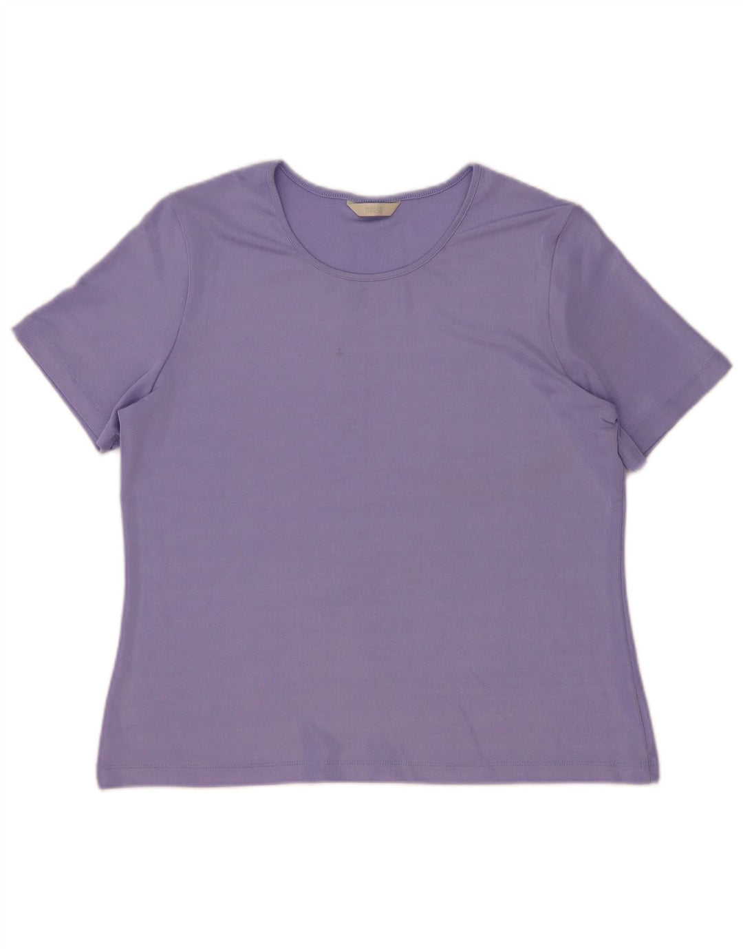 Marks & Spencer T-shirt top til kvinder DK 16 Stor lilla polyester