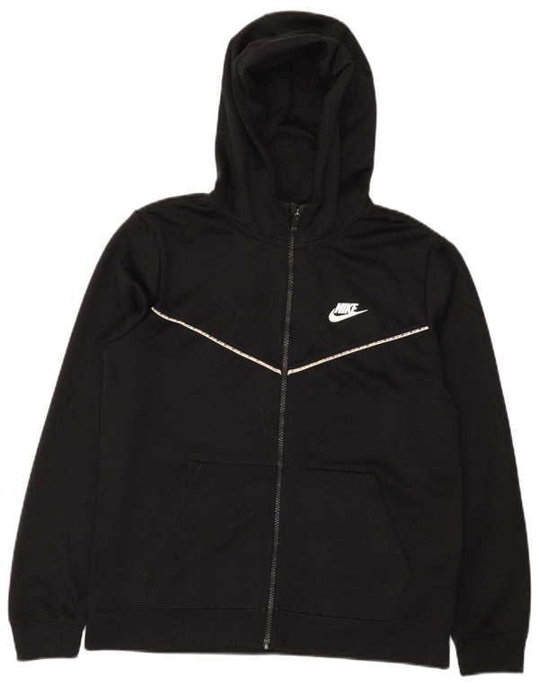 Nike hættetrøje med lynlås til drenge 13-14 år XL Sort polyester