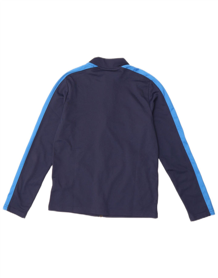 NIKE Boys Tracksuit Top Jacket 10-11 Years Medium Navy Blue Sports