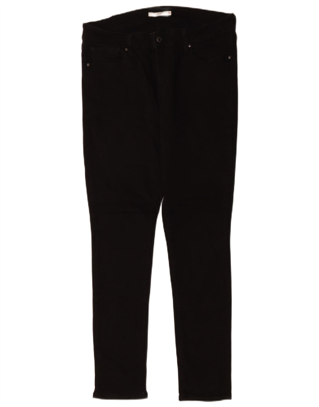 Levi's Dame 711 Skinny Jeans W32 L29 Sort Bomuld