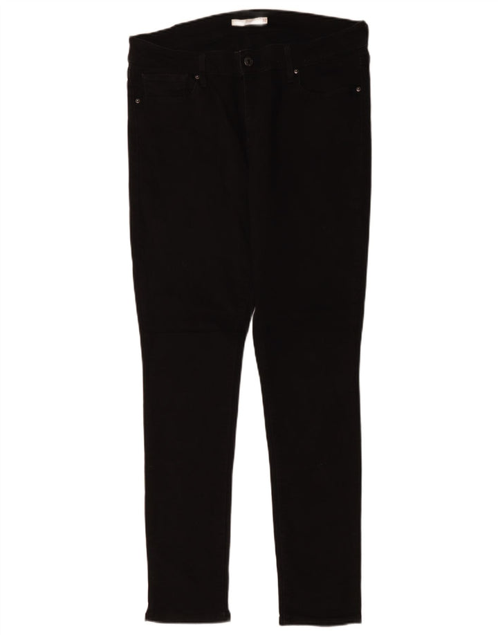 Levi's Dame 711 Skinny Jeans W32 L29 Sort Bomuld