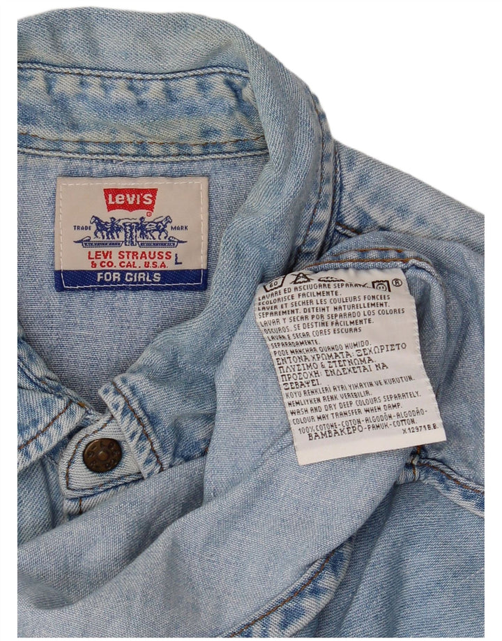 LEVI'S Denimskjorte til mænd Stor blå bomuld