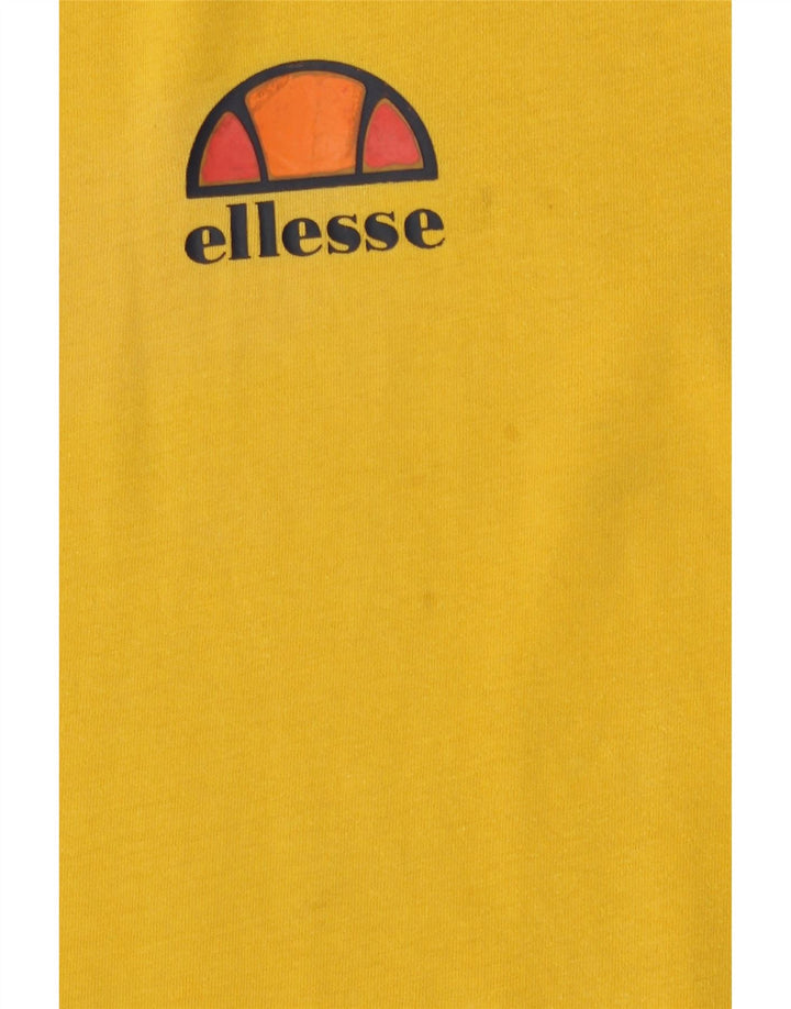 Ellesse Herre T-Shirt Top Medium Gul Bomuld