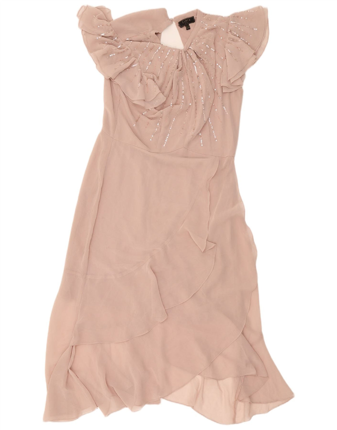 Lipsy Dame Maxi Dress UK 16 Large Pink