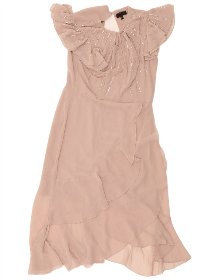 Lipsy Dame Maxi Dress UK 16 Large Pink