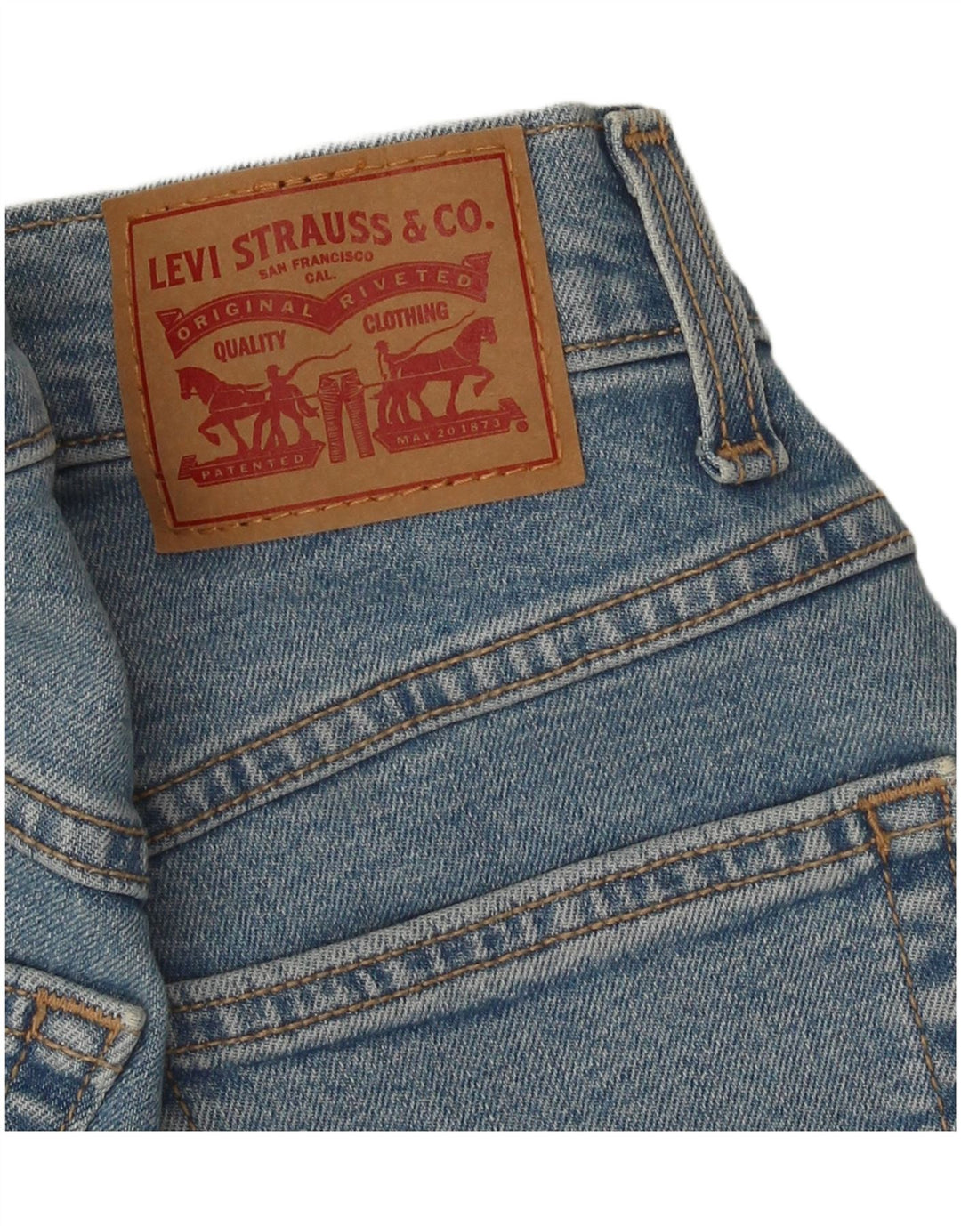 Levi's denimshorts til kvinder W26 Små blå bomuld