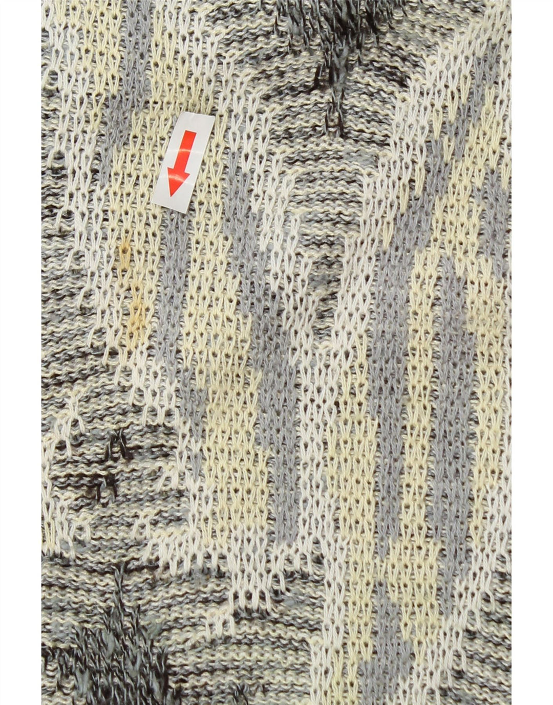 Monello Herre Boat Neck Jumper Sweater Stor Grå Paisley Bomuld