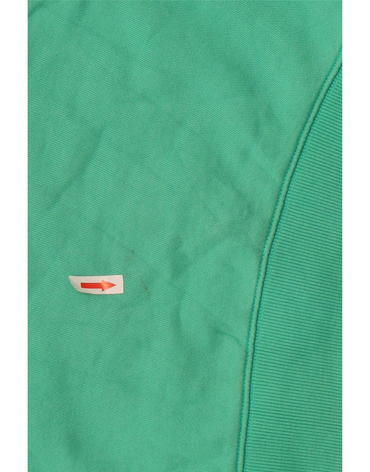 Adidas Womens Crop Oversized Sweatshirt Jumper UK 12 Medium Green Bomuld