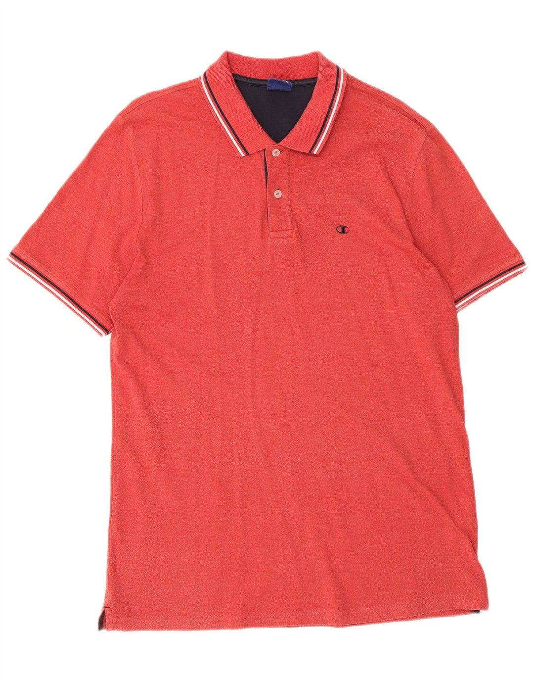 Champion herre poloshirt XL rød bomuld