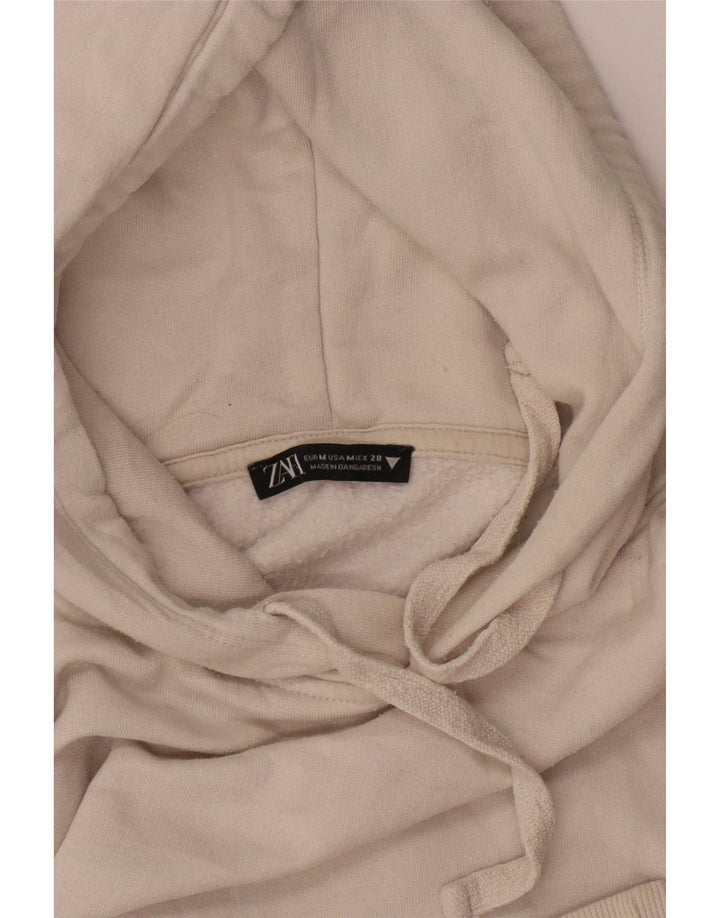Zara Dame Hættetrøje UK 14 Medium Off White
