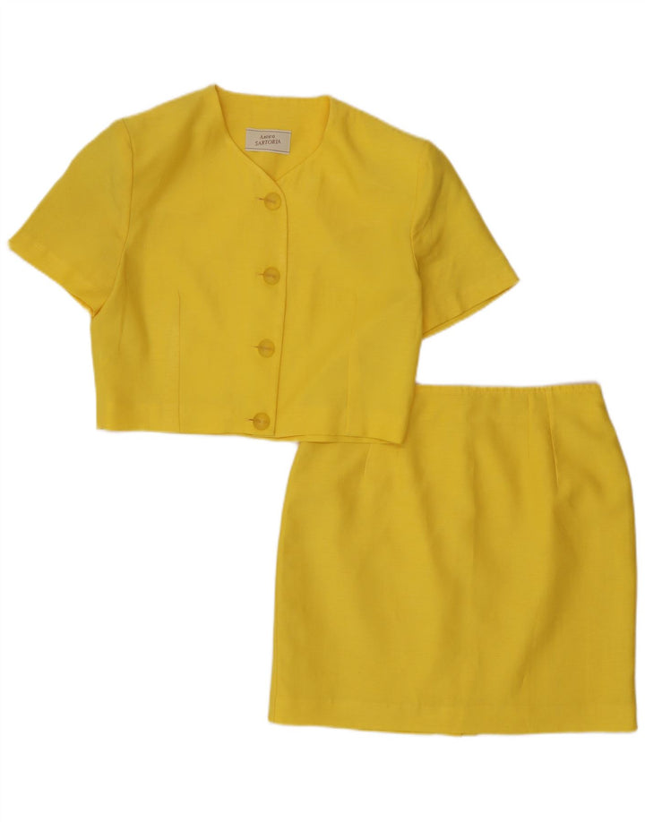 Antica Sartoria Dame 2-delt nederdelsæt IT 44 Medium W28 Gul Polyester