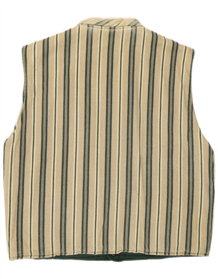 Creative Herre Vendbar Quiltet Gilet UK 40 Large Green