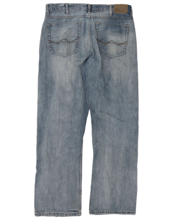 Wrangler Herre Relaxed Fit Bootcut Jeans W34 L32 Blå