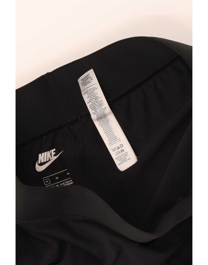 Nike Dame Grafiske Leggings UK 12 Medium Sort Polyester