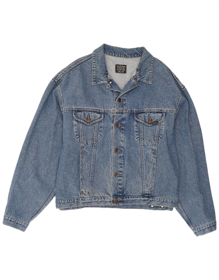 Benetton Herre denimjakke IT 54 2XL Blå Bomuld