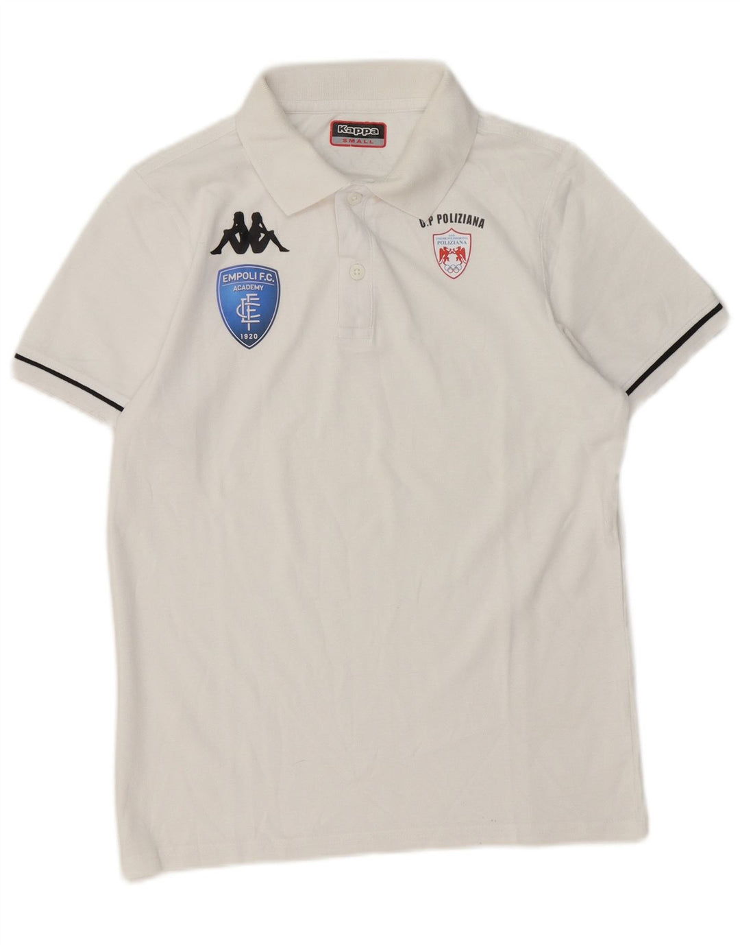 Kappa Herre Grafisk Polo Shirt Lille Hvid