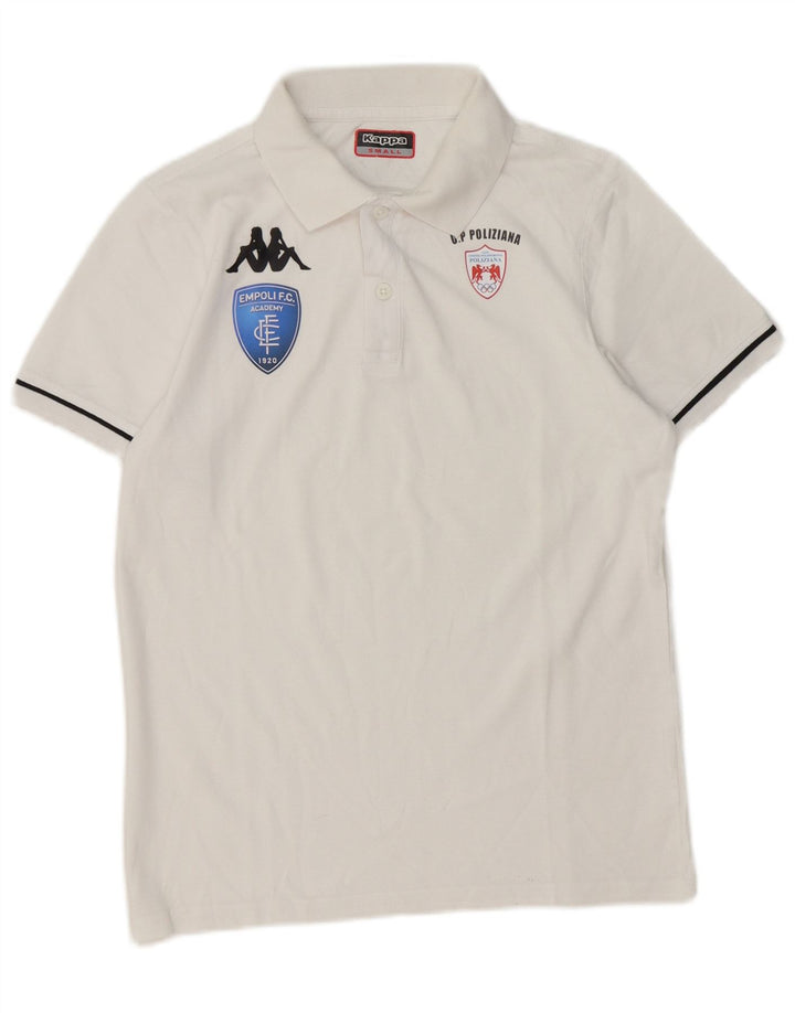 Kappa Herre Grafisk Polo Shirt Lille Hvid