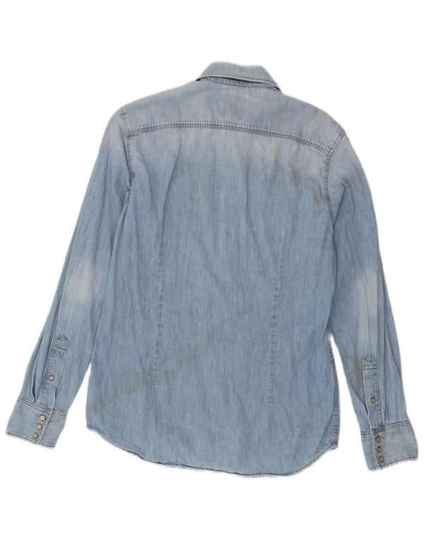 G-Star Herre Slim Fit Denim Shirt Medium Blue Bomuld