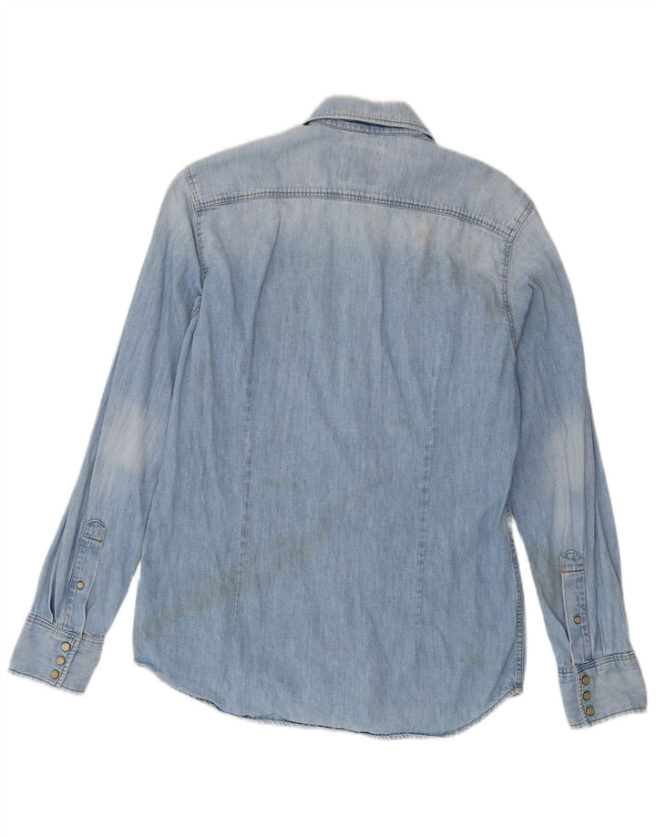 G-Star Herre Slim Fit Denim Shirt Medium Blue Bomuld